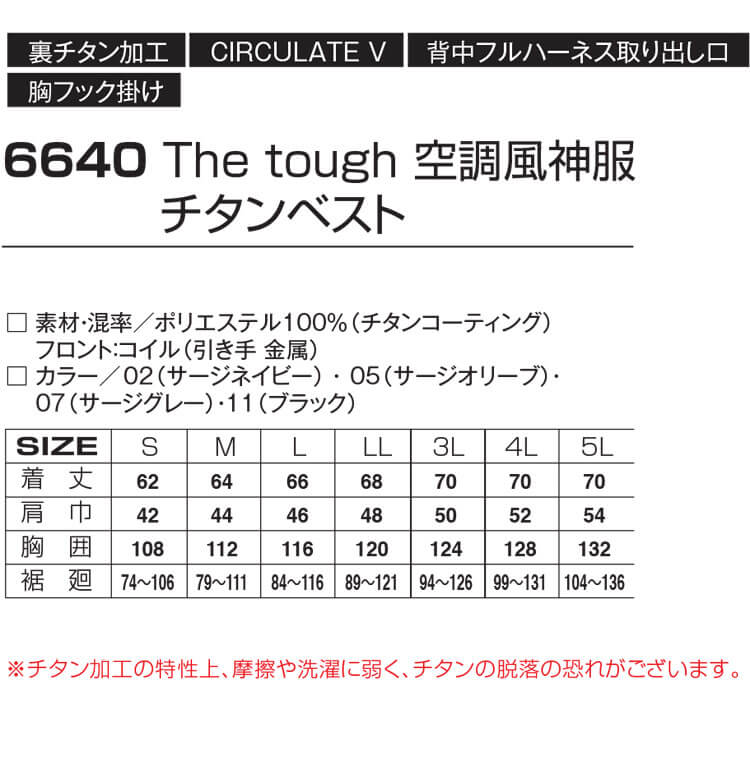 アタックベース 空調風神服ベスト・ファン・24Vバッテリーセット 6640 空調服・ファン付き作業着ならミチオショップ