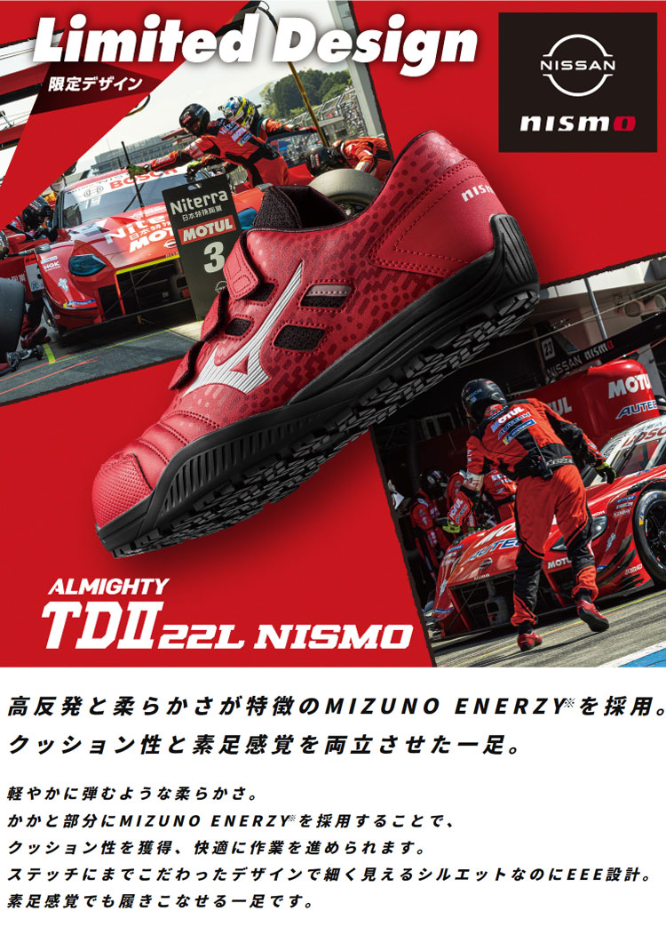 安全靴 ミズノ mizuno オールマイティ ALMIGHTY TDII22L F1GA2318