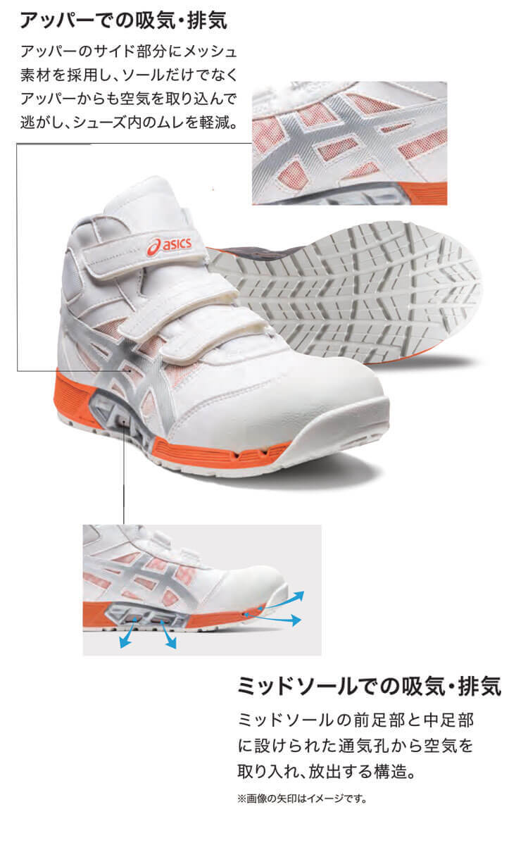 安全靴 アシックス asics スニーカー ウィンジョブ CP308 ハイカット