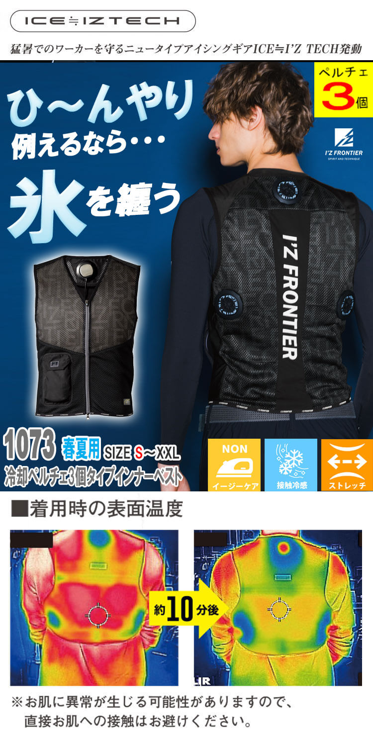 アイズフロンティア 冷却ウェア ペルチェベスト＆ペルチェ