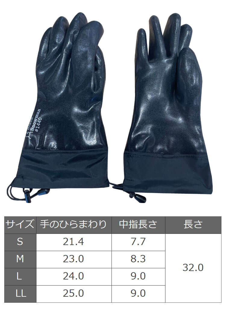 三重化学工業 ミエローブ 防寒手袋 作業手袋 ブラックスノーマン